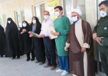 فرمانده ناحیه مقاومت بسیج سپاه مراغه  از مدافعان سلامت بیمارستان امیرالمومنین مراغه تقدیر کرد