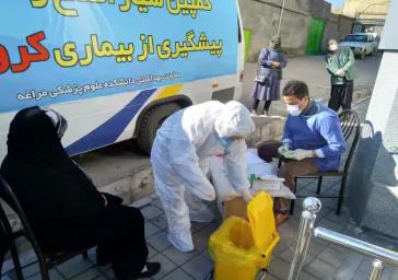 طرح تست سریع کرونا در مراغه آغاز شد