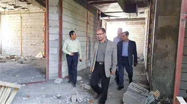 رئیس دانشکده از پروژه های در حال احداث دانشکده بازدید کرد