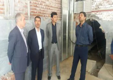 بازدید رئیس دانشکده از مراحل احداث موتورخانه جدید بیمارستان امیرالمومنین(ع) 