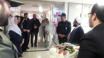 دیدار فرمانده سپاه پاسداران ناحیه مراغه از مرکز آموزشی درمانی شهید دکتر بهشتی