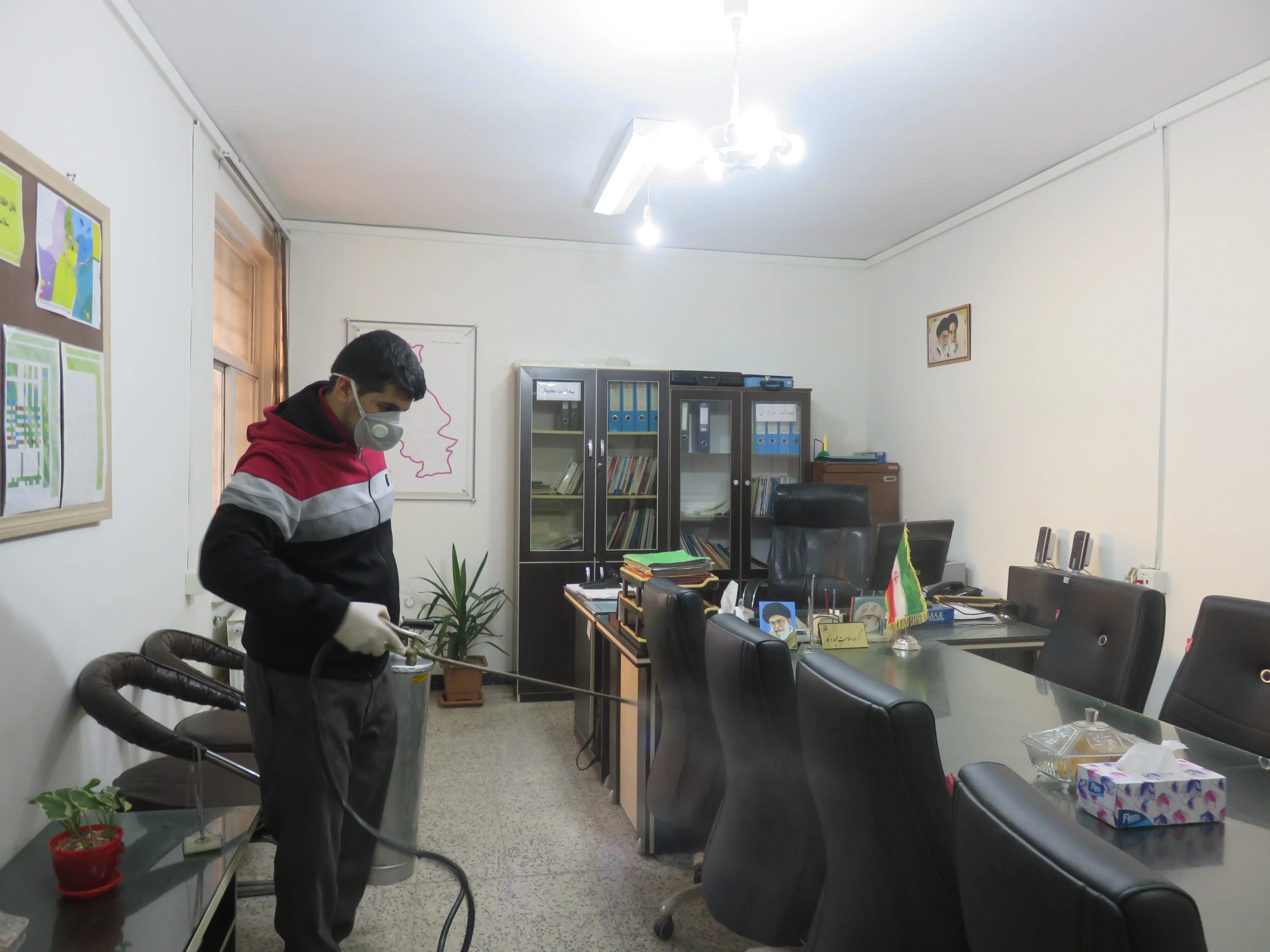 ساختمان معاونت بهداشتی ضد عفونی گردید