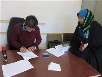 برای چهارمین بار در سال جاری ، سبد غذایی بین زنان باردار نیازمند توزیع گردید
