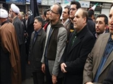 حضور رئیس و کارکنان دانشکده علوم پزشکی مراغه در کنار آحاد ملت در راهپیمایی 22 بهمن ماه 